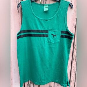 2 PINK Victoria’s Secret tank top shirt sz M